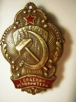 Изображение награды : нагрудный (наградной) знак "Сельский исполнитель"